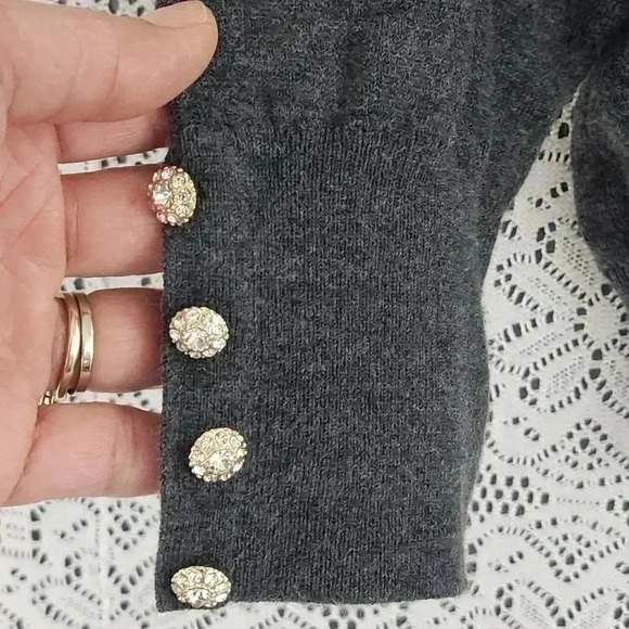 Chico's Wrap Sweater Women's 2/ L Gray - Picture 3 of 8